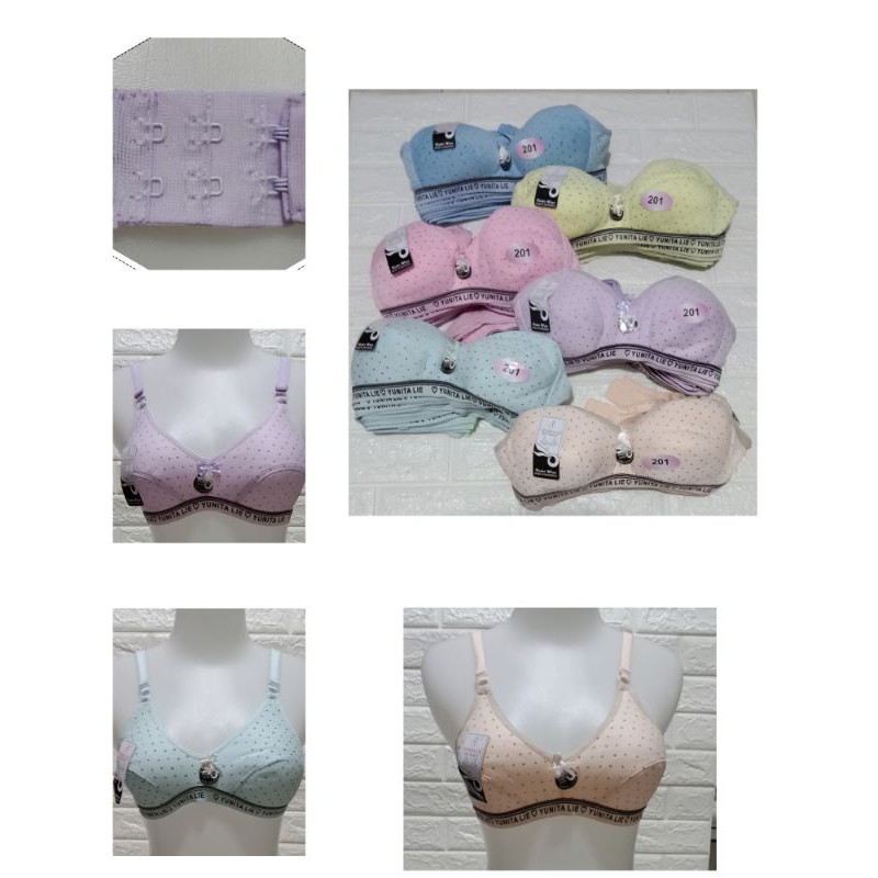 BH Hak 2 ( Yunita/LRN 201) 215 Tanpa Spon Tanpa Kawat SiZE 34- 38 BRA Dewasa Remaja