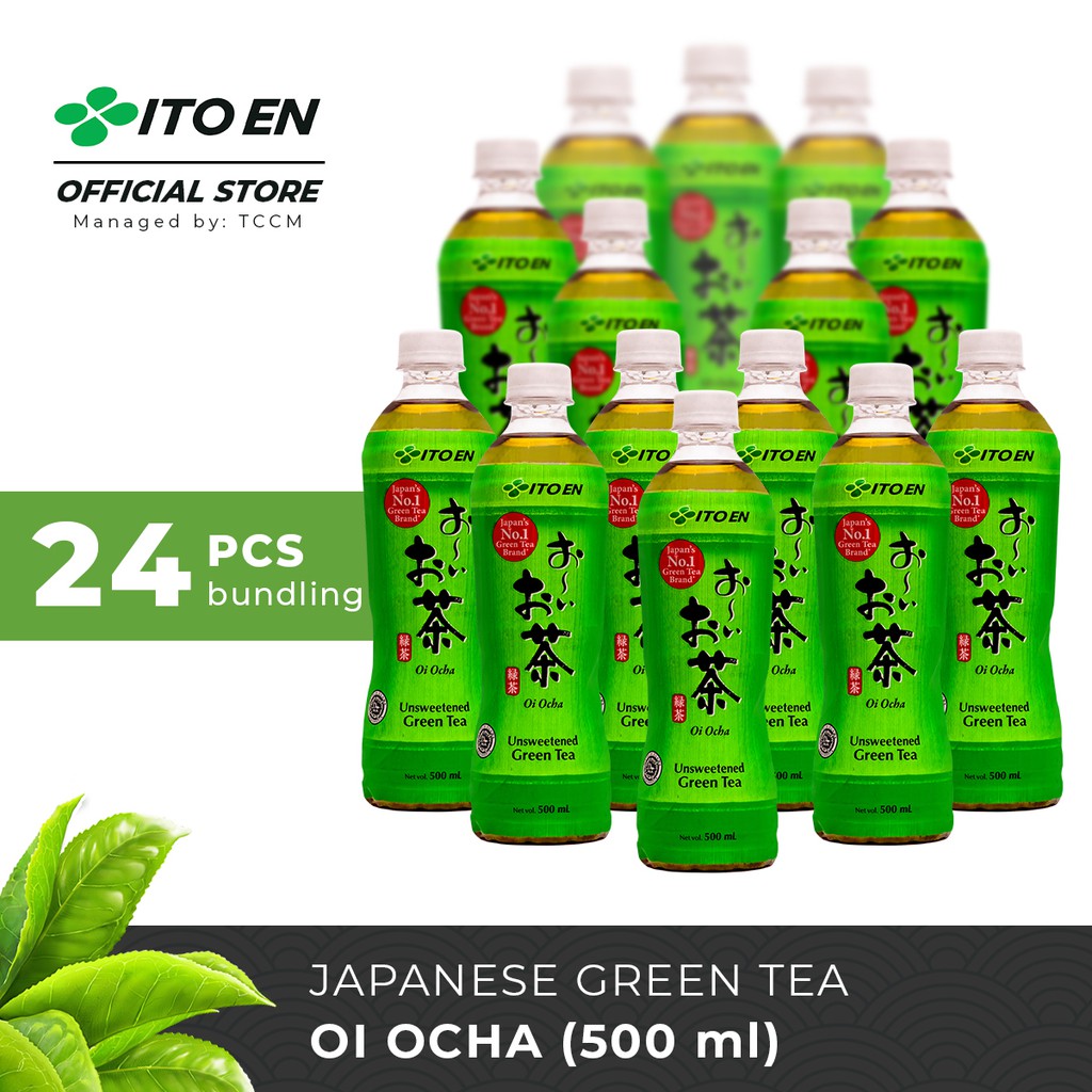 ITO EN Oi Ocha Unsweetened Teh Hijau Jepang 500ml No Sugar - 24 pcs