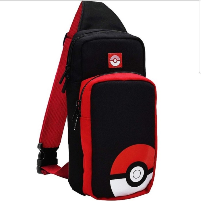 Nintendo switch tas selempang poke ball tas gambar poke ball