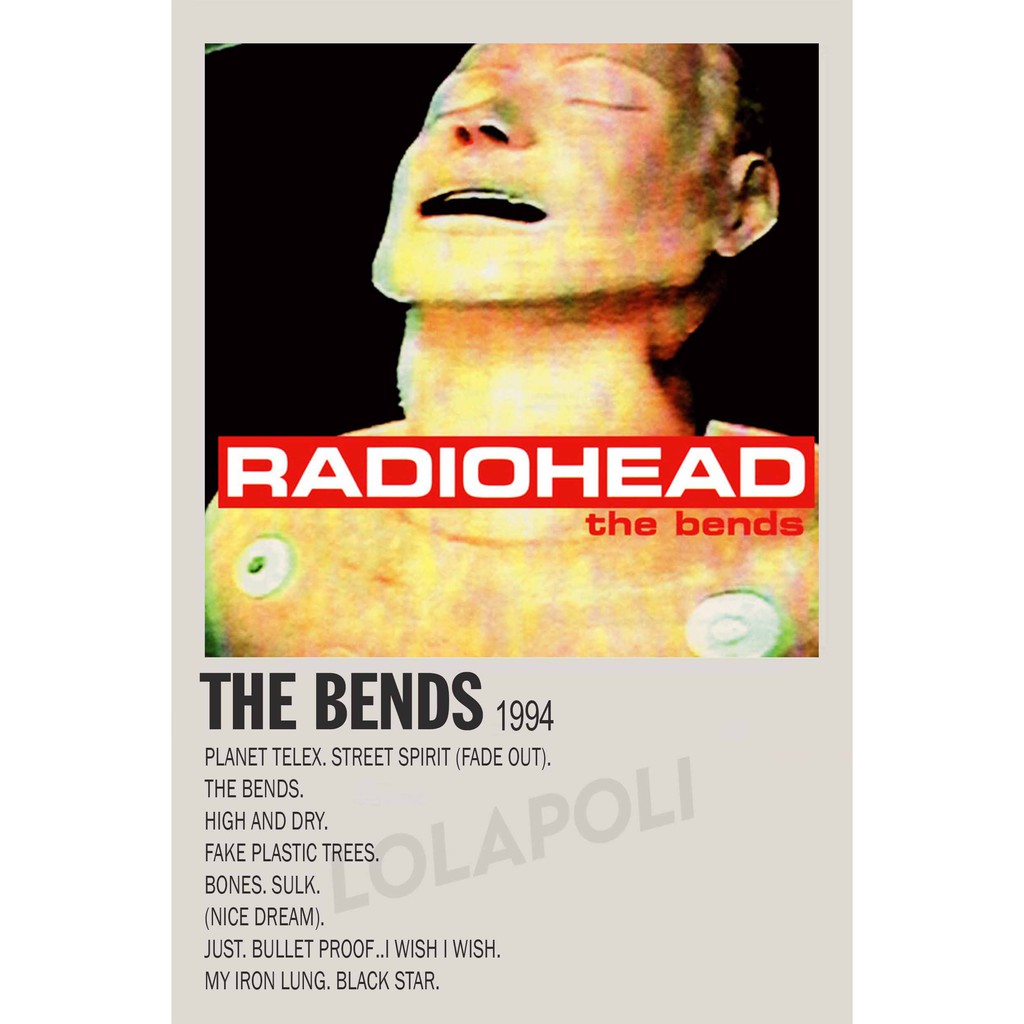 Poster Cover Album The Bends - Radiohead