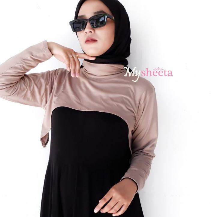 MANSET CROP – manset crop sambung bahan spandek premium / dalaman hijab / inner baju