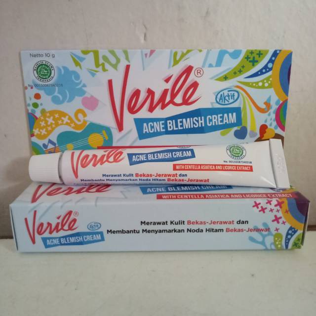 VERILE ACNE BLEMISH CREAM 10g - Perwatan bekas Jerawat