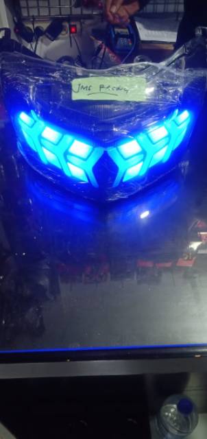 Lampu stop belakang yamaha nmax model lamborghini ada sen riting kiri kanan plus lampu senja biru