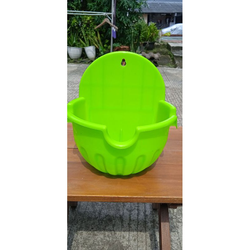 pot murah / pot tempel / pot plastik / pot tempel hijau
