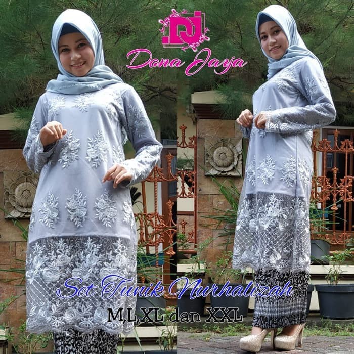 set kebaya tunik rosalinda ternew