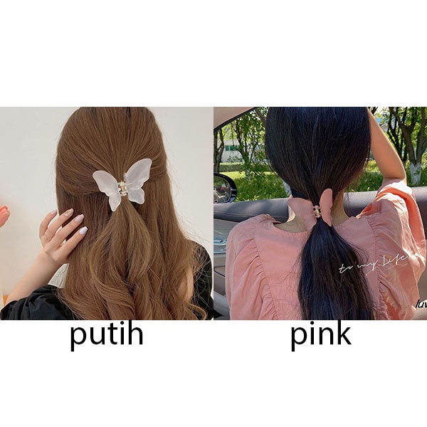 jepit rambut kupu kupu butterfly hairclip jje074(1C4)