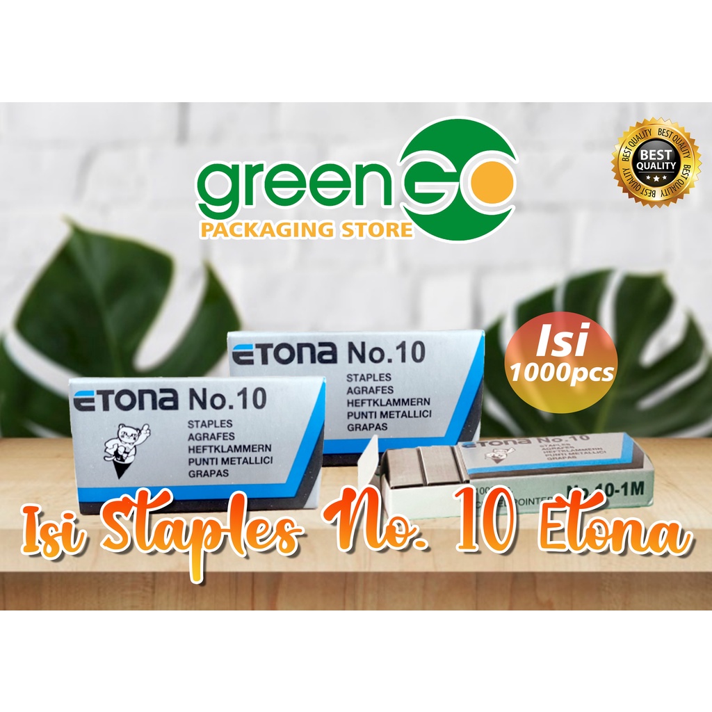 

ISI STAPLES NO 10 ETONA ISI 1000PCS ISI STAPLER HEKTER REFILL STAPLES
