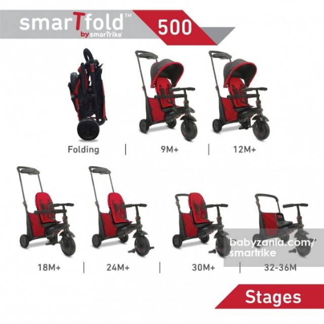 Smartrike smartfold 500 red