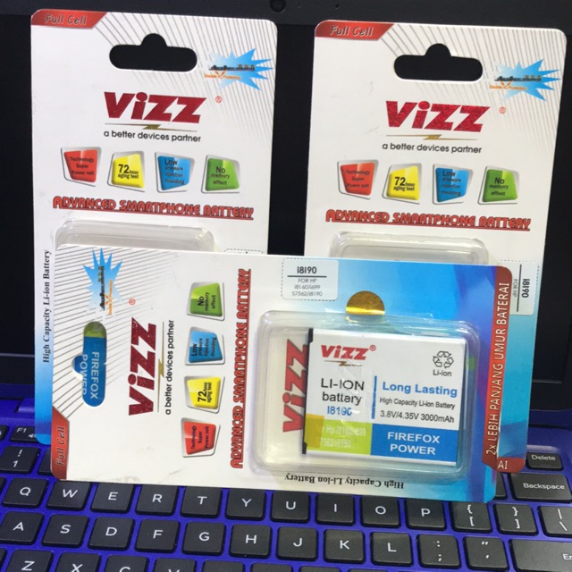 VIZZ Baterai Original Vizz Double Power i8190/i8160 3000mah