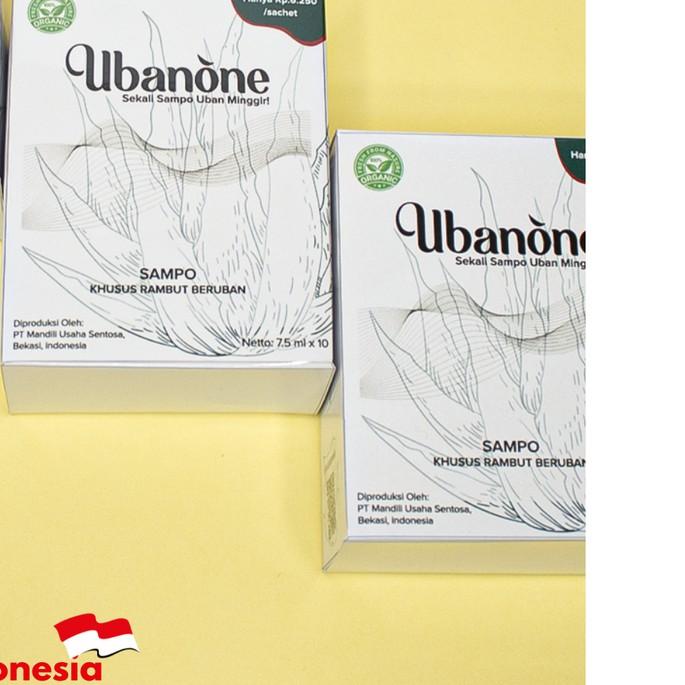 ● 4 Box PAKET HITAM SETAHUN Shampo Uban - Ubanone Shampo- Uban hilang dalam 3 menit bahkan kurang ➢