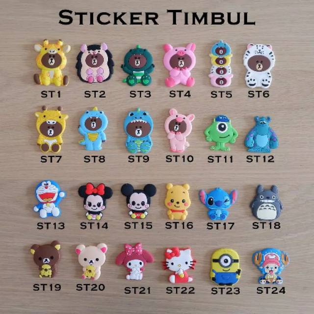 

Stiker Timbul