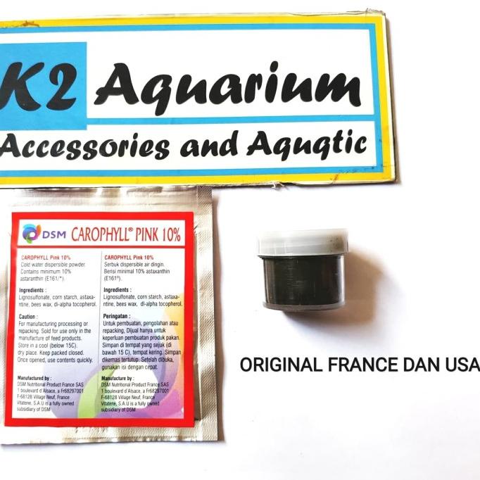 Paket Dsm Carophyll Pink 10% France Spirulina Usa Original 100% Ikan