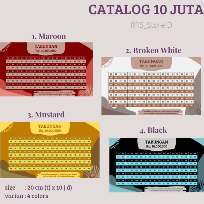 CELENGAN- CELENGAN TARGET / CELENGAN IMPIAN 10 JUTA MAROON -CELENGAN.
