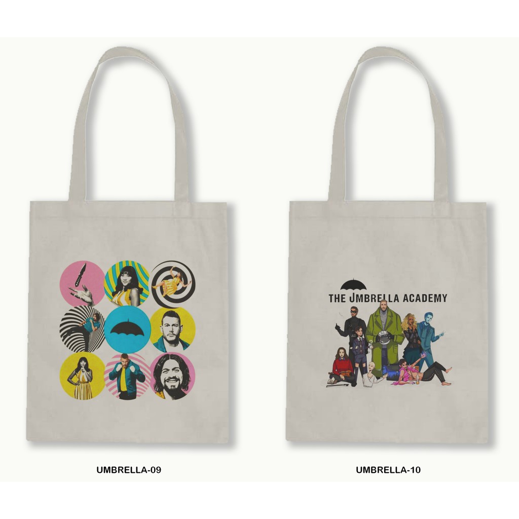 TOTE BAG BLACU 30X40 - THE UMBRELLA ACADEMY-01