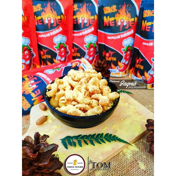 

Snack Netijen Makaroni Renyah Rasa Jagung Manis Cemilan Kekinian Macaroni Premium Kemasan 55Gr