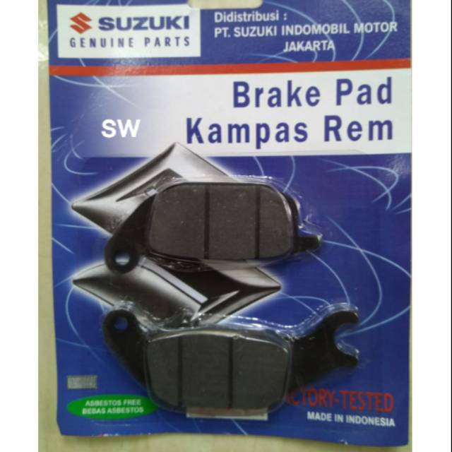 kampas rem depan suzuki skydrive 125.satria fu