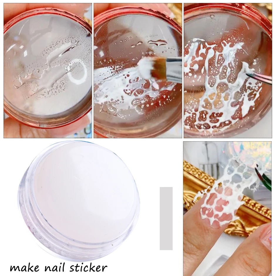 1 Pc Professional  Portable Multifunctional Clear Soft Silicone French Print Template Transfer DIY Nail Stamp