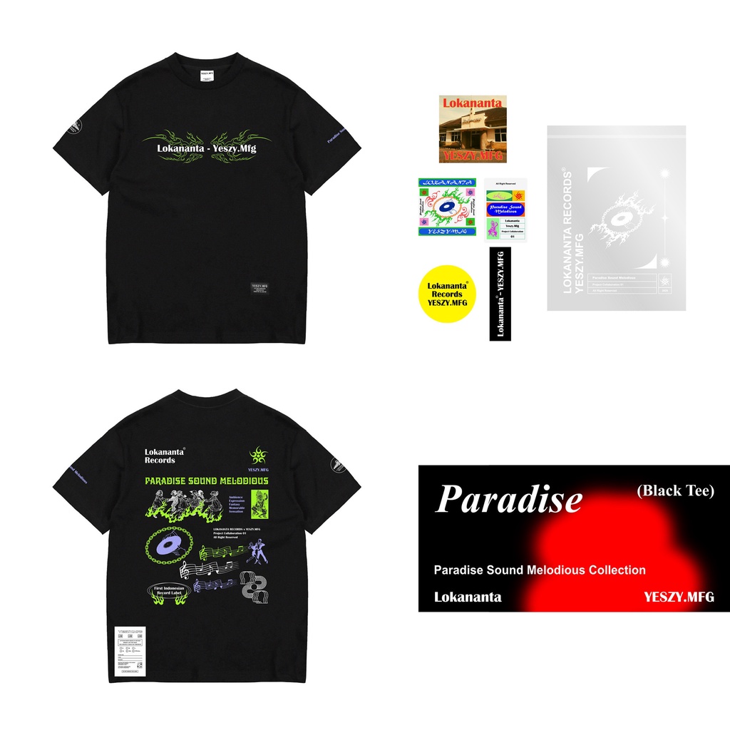 YESZY.MFG X LOKANANTA Paradise Tshirt Black