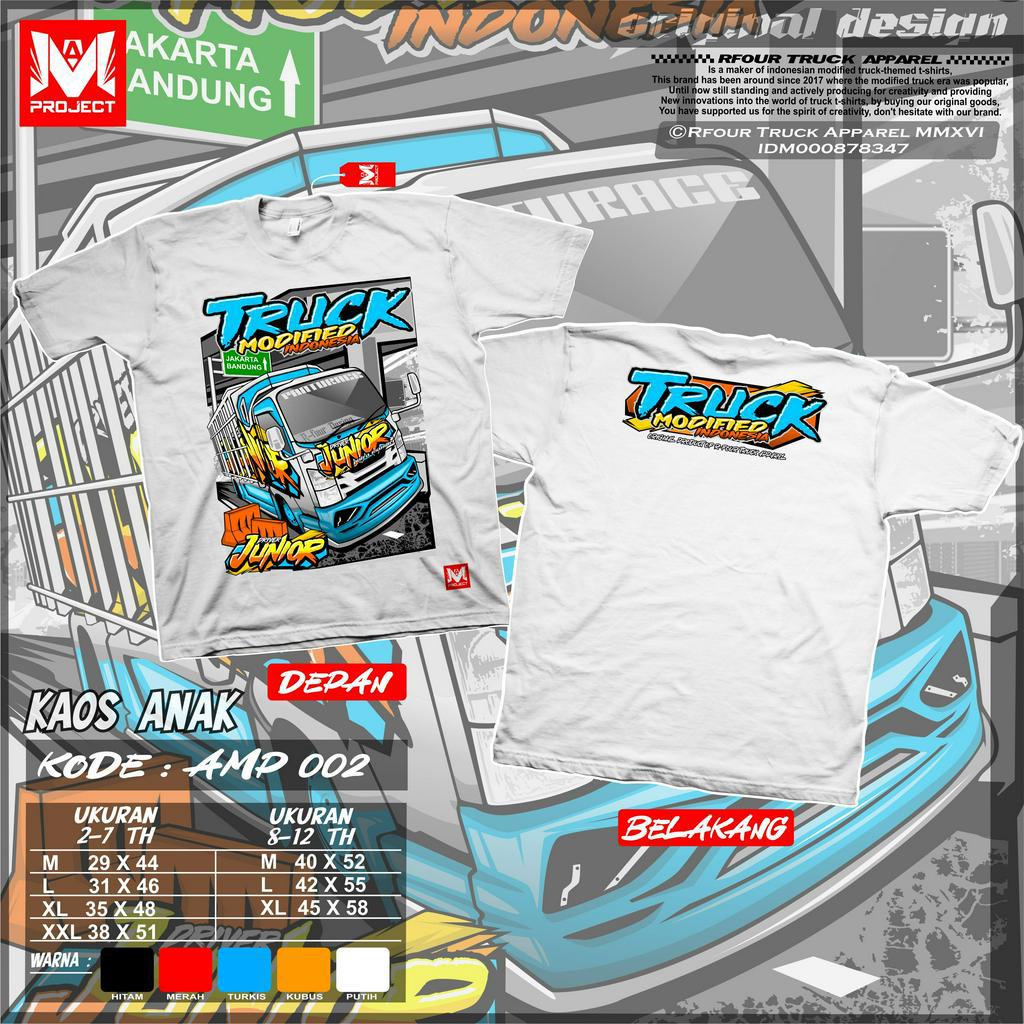 KAOS ANAK GAMBAR TRUCK 2-12 TAHUN BAJU KAOS TRUK OLENG ANAK JUNIOR KAOS TRUCK ANAK TERARU KAOS TRUCK ANAK LAKI LAKI