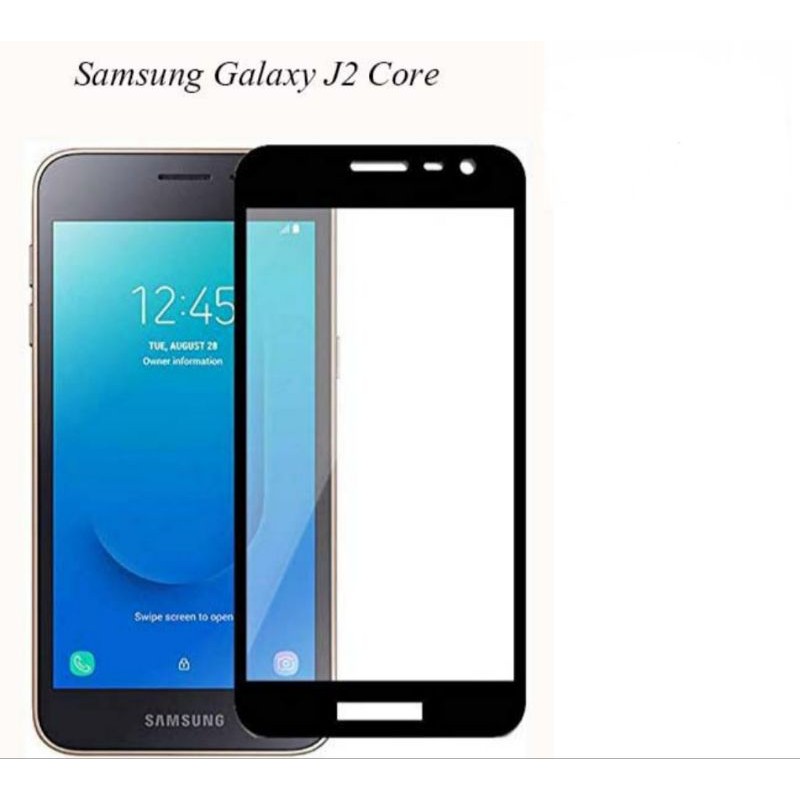 Samsung Galaxy J2 Core Tempered Glass Full Layar Anti Gores Kaca