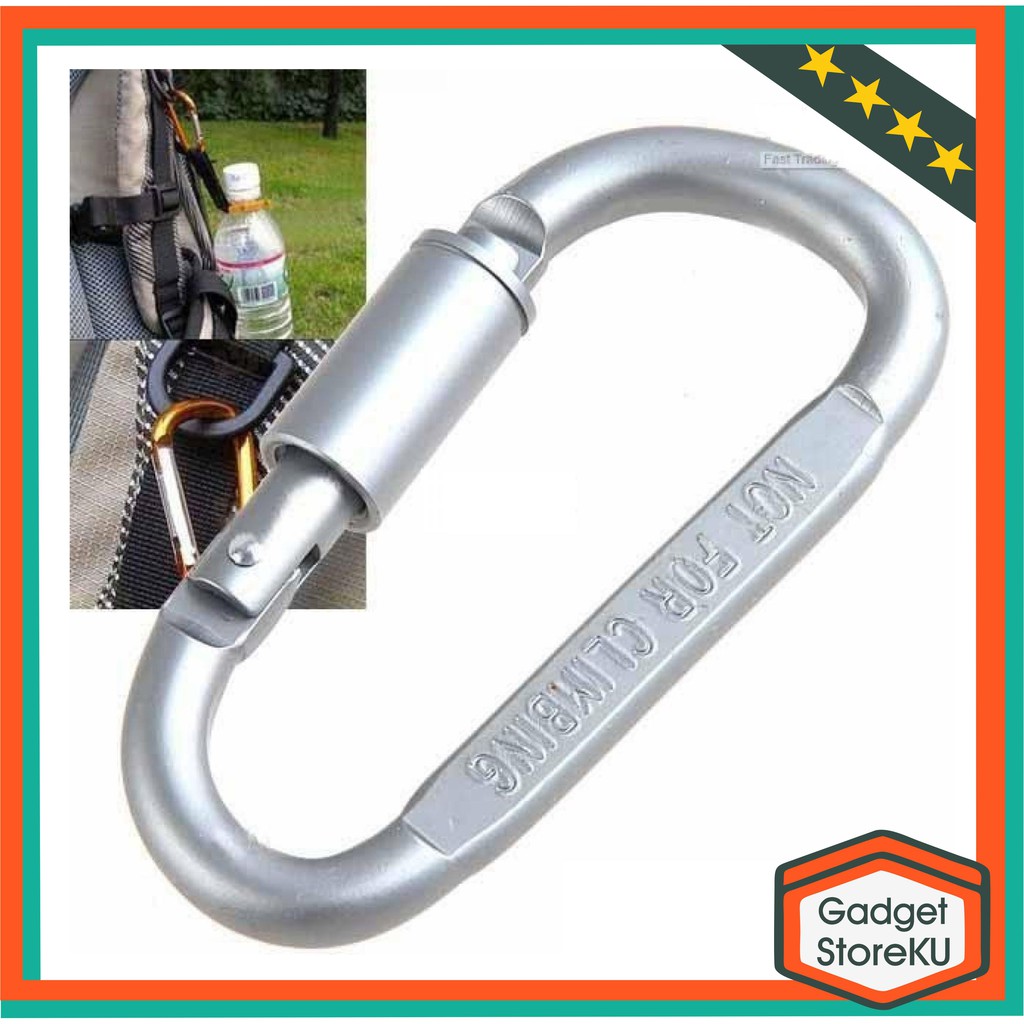 Karabiner/ Outdoor Quickdraw Carabiner Buckle/ Gantungan Tas