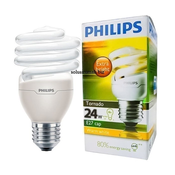 Lampu Philips Tornado 24W Kuning 24 Watt 24 W 24Watt warm white philip