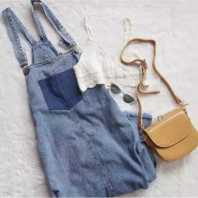 Elsa overall fashion remaja