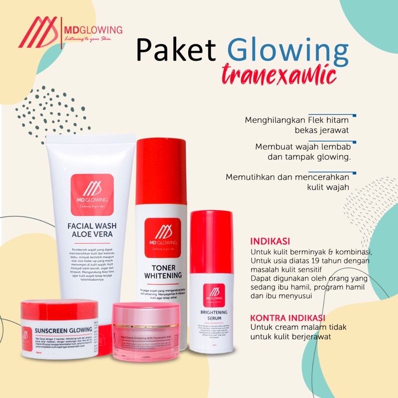 Md Glowing Paket Glowing Tranexamic By Md Glowing