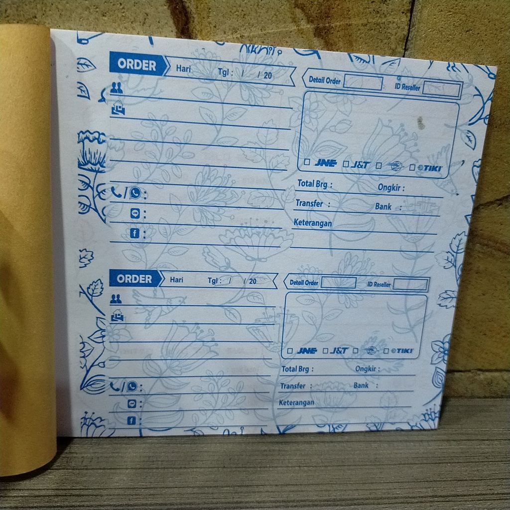 

Buku rekap order online