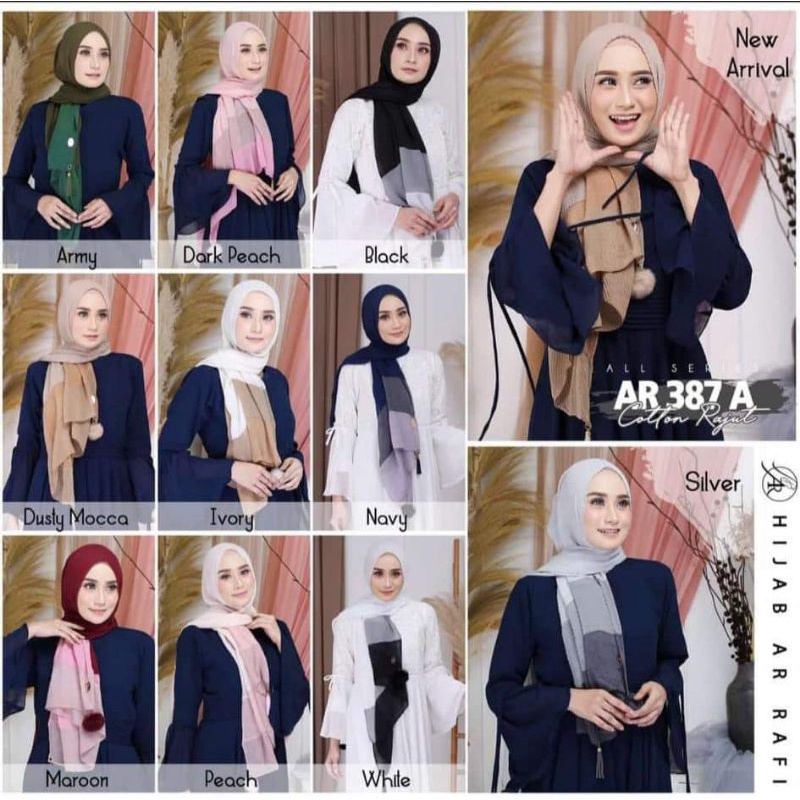 Ready ✅ Ar 387 A ☑️ Ar 387 B by Ar Rafi ✔️ COD ✔️ Pasmina Rajut Pasmina || Pasmina polos || Pasmina 