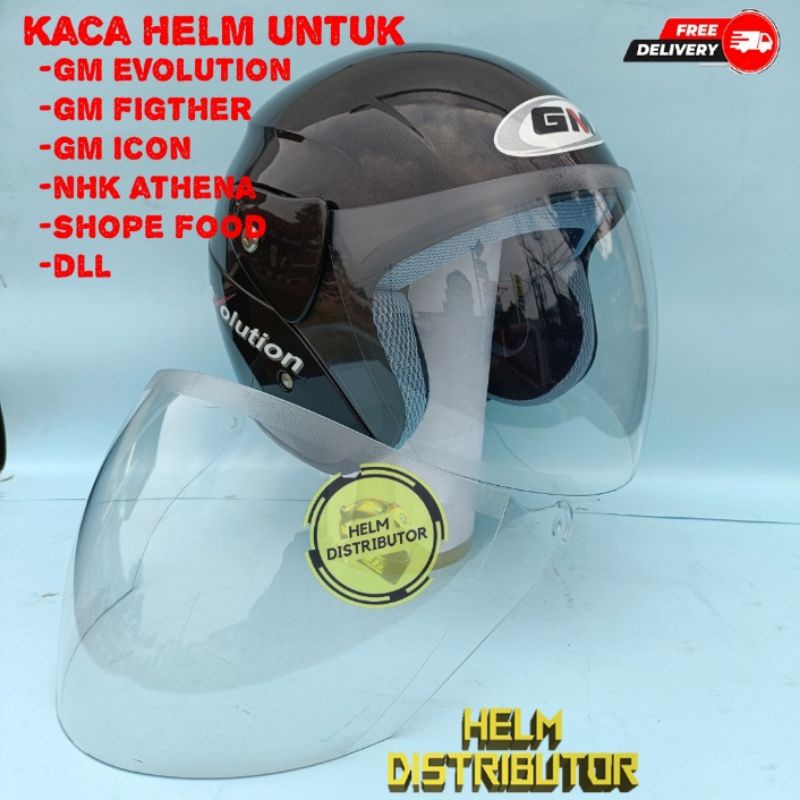 Kaca Visor Helm GM Evolution iridium pelangi Kaca helm shope food GM Figther DAISO Evo GIX Evo NHK Athena