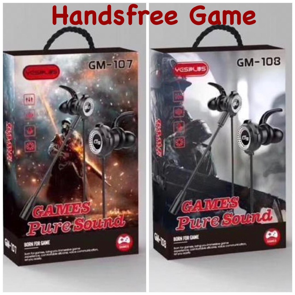 Headset Gaming YESPLUS GM-107 GM-108 GM-109 GM-110 + Mic Handsfree YES PLUS GM107 GM108 GM109 GM110