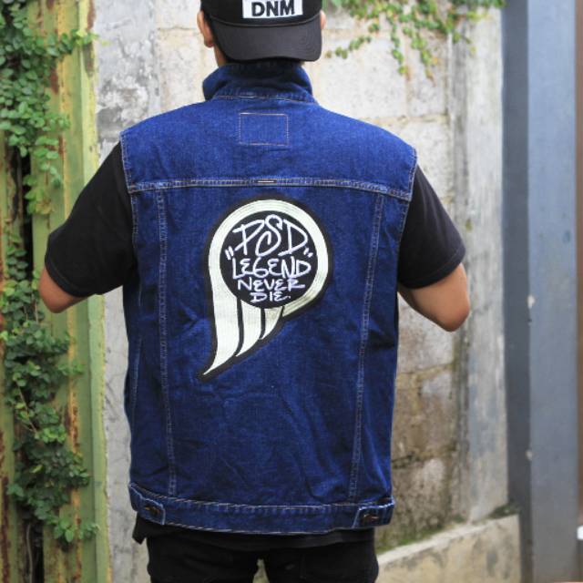 vest blue denim jacket By PSD
