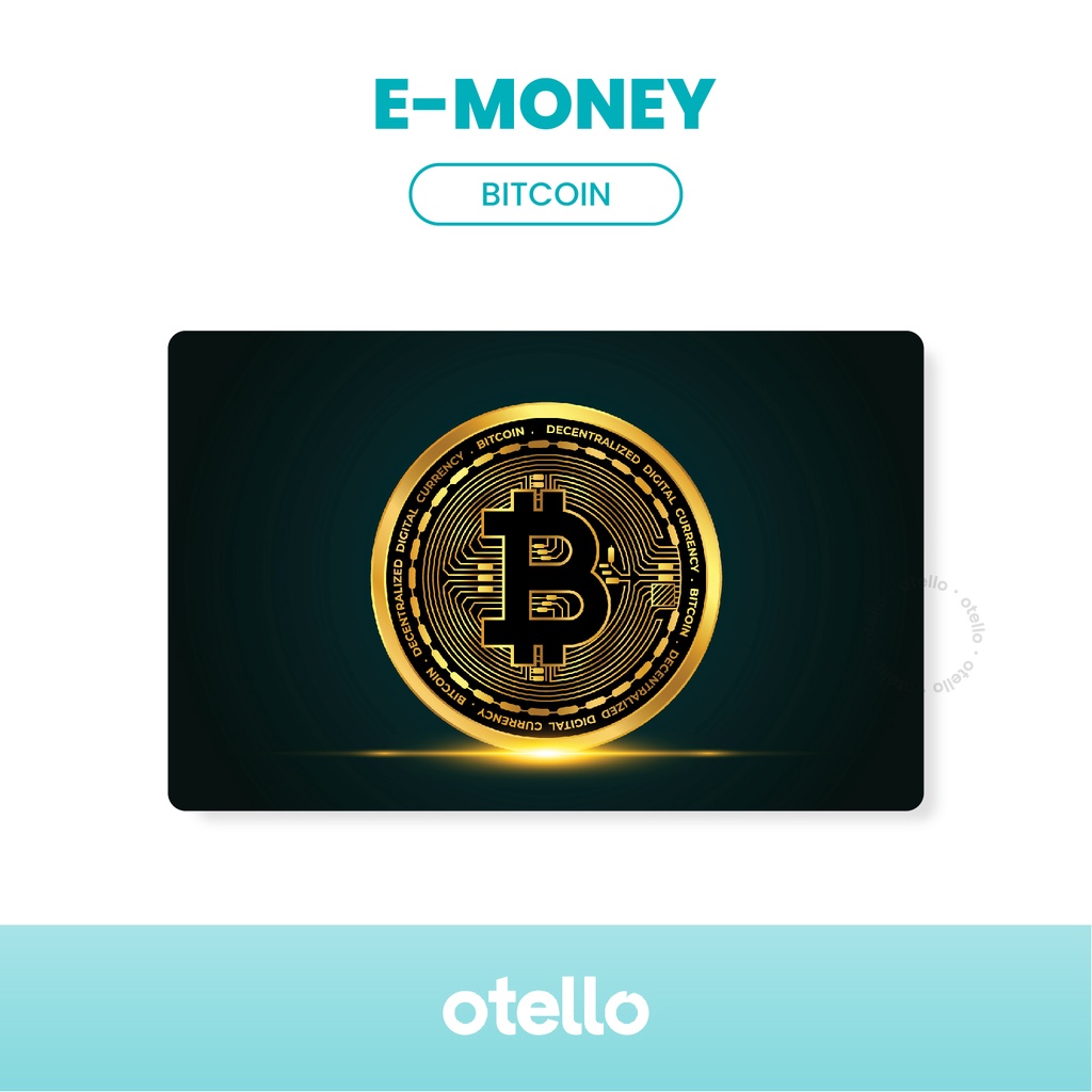 Bitcoin Kartu E-Money Card eMoney Mandiri Crypto Keren Cetak eToll Print UV