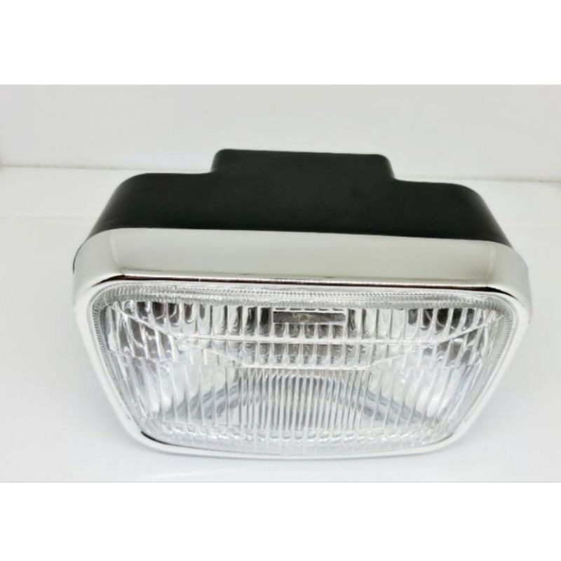 HEADLAMP REFLEKTOR Lampu Depan YAMAHA RX KING OVAL HITAM CROME Rxking RXK