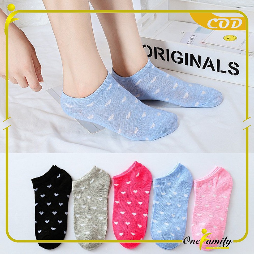 ONE - P51-P54 Kaos Kaki Pendek Dewasa / Kaos Kaki Semata Kaki / Kaos Kaki Ankle Motif / Short Socks-4