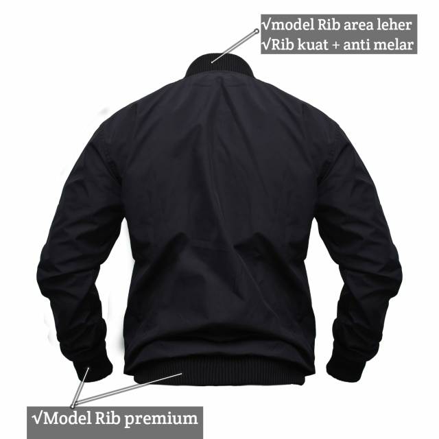 JAKET MOTOR PRIA-PARASUT -WATERPROOF - MODEL BOMBER - JAKET BANKERS BKR