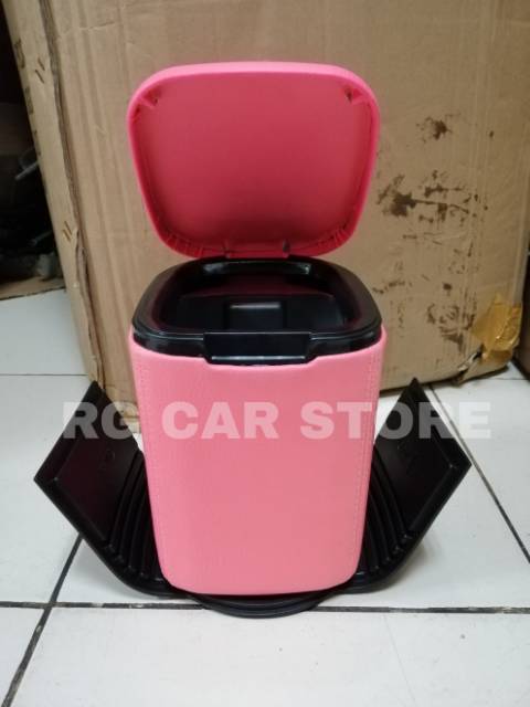 TEMPAT SAMPAH MOBIL WARNA~BAHAN KULIT