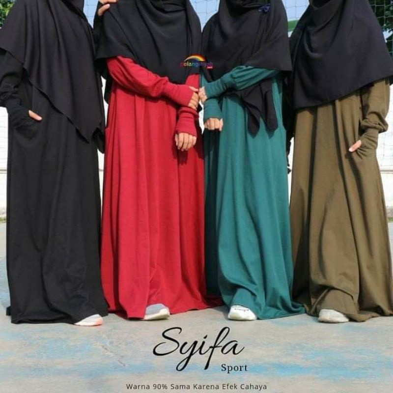 Gamis Kaos Syifa Sport by Pelangi hijab