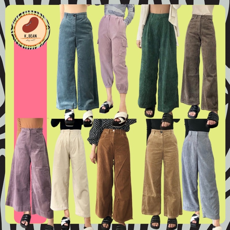 Jual Thrift Shop Celana Corduroy Corduroy Celana Wanita