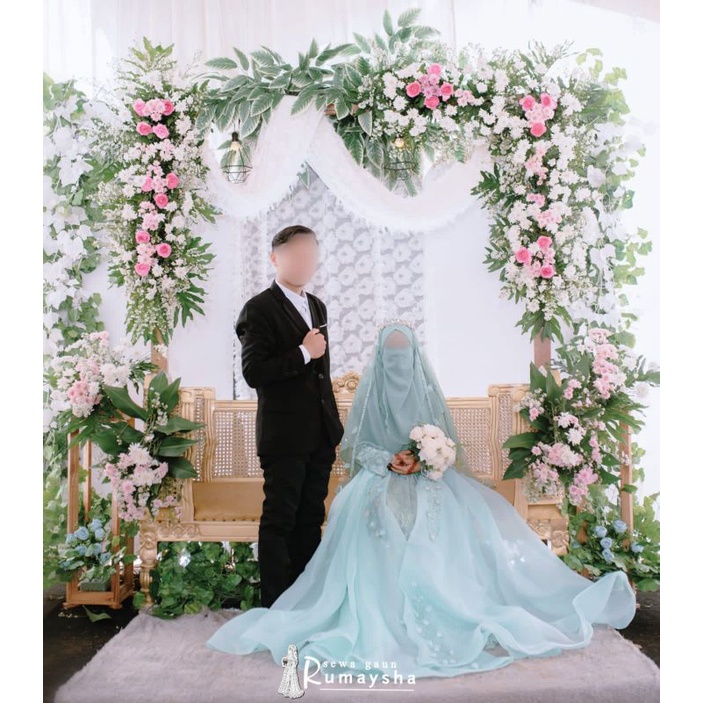 SEWA GAUN PERNIKAHAN SYAR'I DAN JUGA SEWA WEDDING SYAR'I