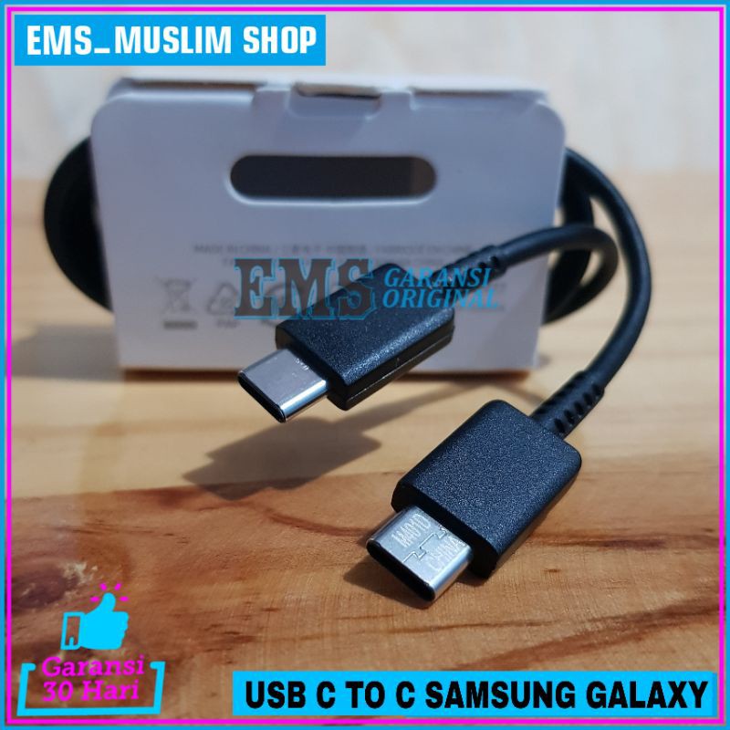 Kabel Data USB Samsung Super Fast Charging M51 ORIGINAL 100% USB C to C