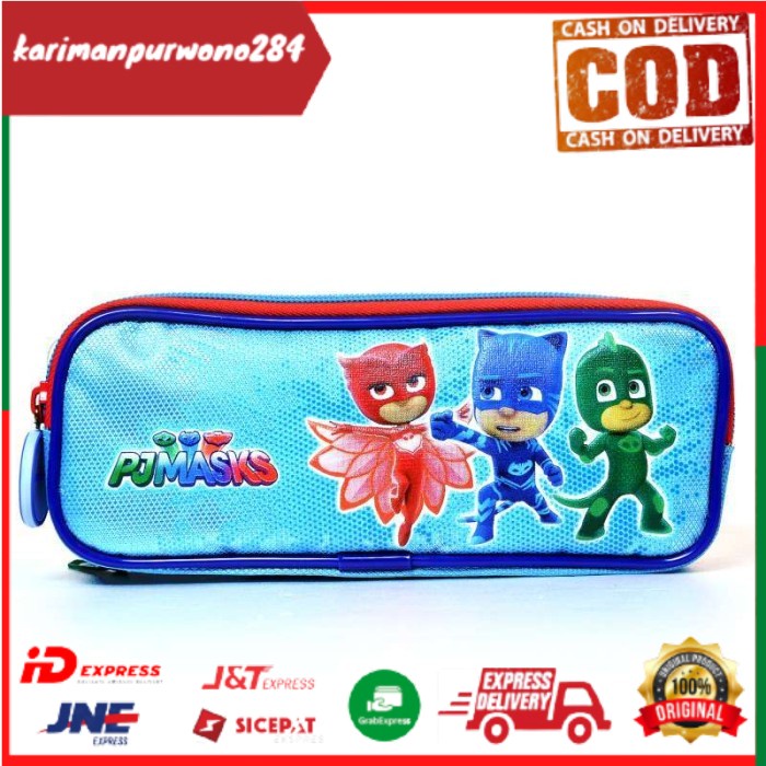 

✨BISA COD✨ PJ MASKS Tempat Pensil Original Pencil Pouch Case Blue PM-XSPB204