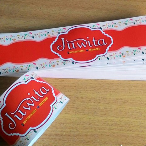 Label Pengikat Kerudung dan Kaos Kaki Full Color Art Paper-1