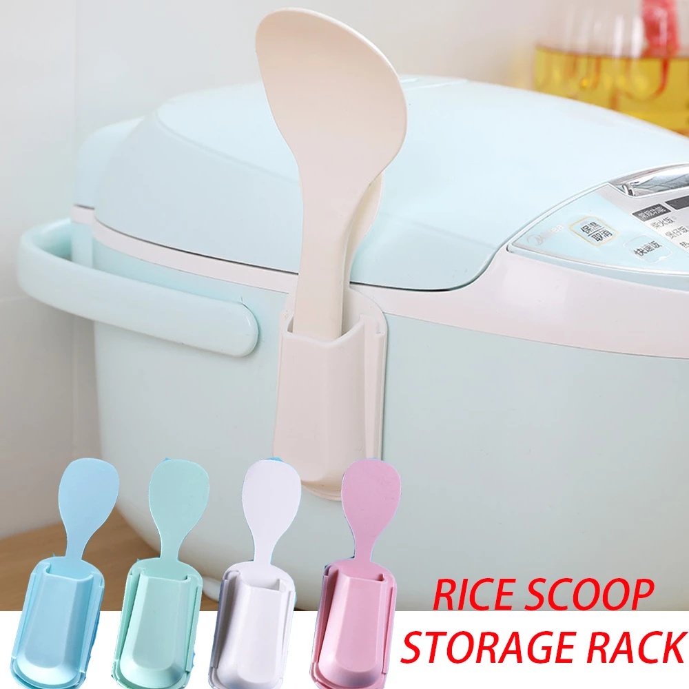 [Plastic Rice Scoop Storage Rack ][Multifunctional Kitchen Rice Scoop Rack][Tableware Chopsticks Holder Rice Scoop Storage ]