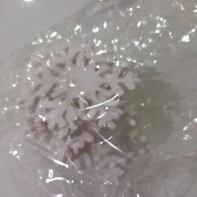Hiasan Snowflakes Salju, Dekorasi Natal Akrilik