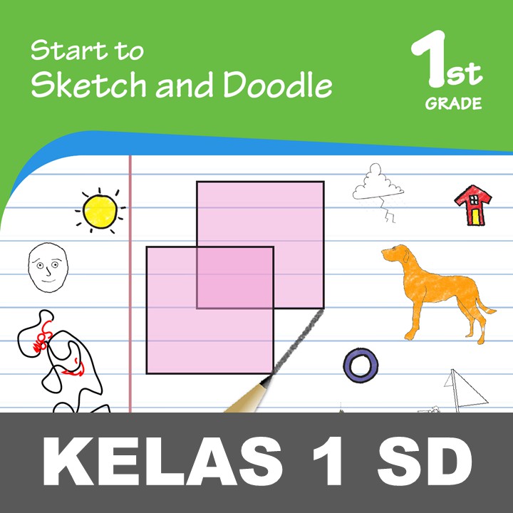 Sketch Doodle Buku Aktivitas Kreativitas Keterampilan Anak Kelas SD