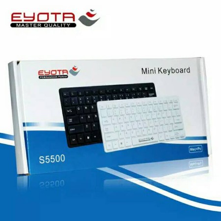 [MURAH] Keyboard komputer EYOTA S5500 Mini Cable USB Original - Hitam