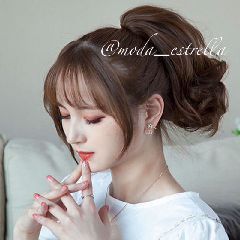 PONYTAIL JEPIT CURLY SHORT/JEPITAN RAMBUT PALSU KERITING PENDEK/JEPITAN EKOR KUDA FAKE HAIR/HAIRCLIP