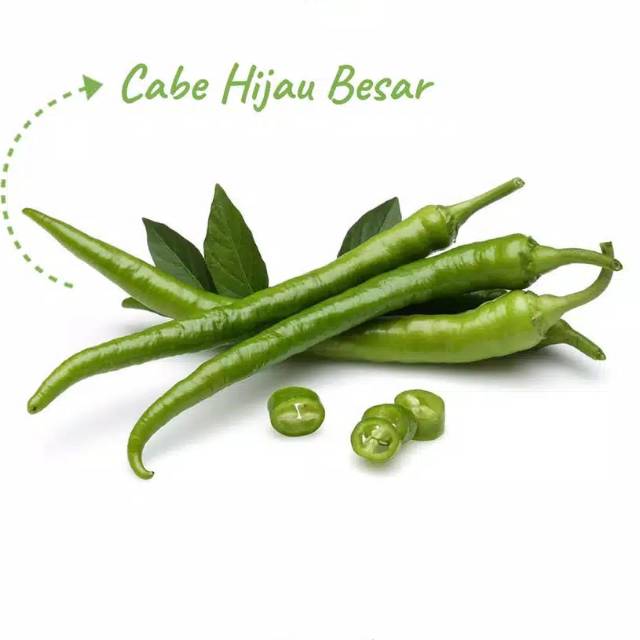 Cabe Hijau Besar / Berat 250 gram